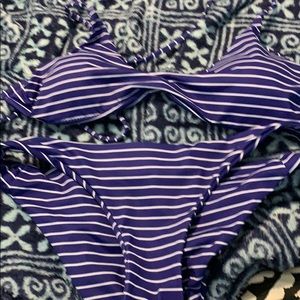 Shein Stripped Bikini Set